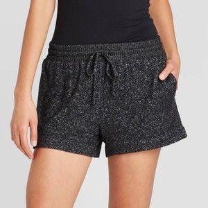 Stars Above Perfectly Cozy PJ Shorts | Size M in Charcoal Gray